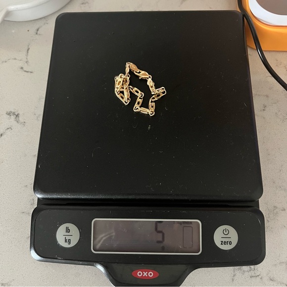 14 Karat Gold Chain Bracelet 7.5 Inch - Picture 9 of 10